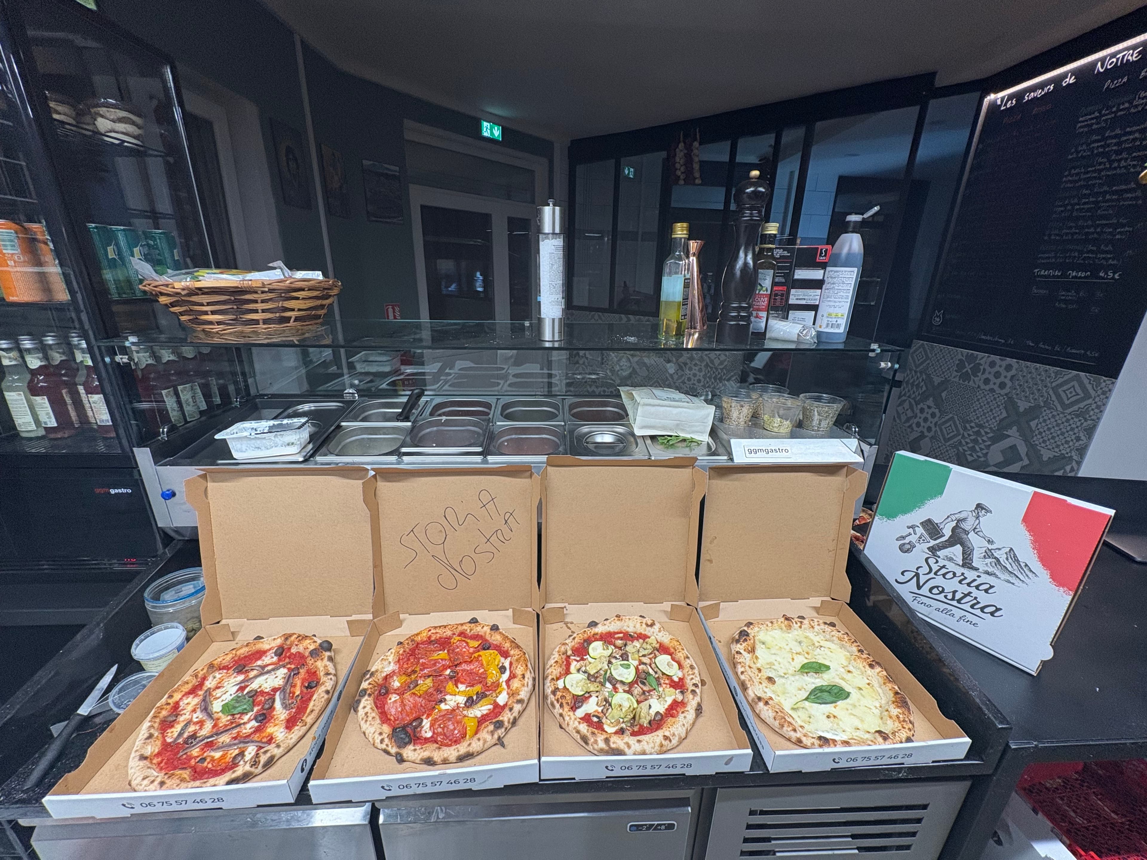 Assortiment de pizzas